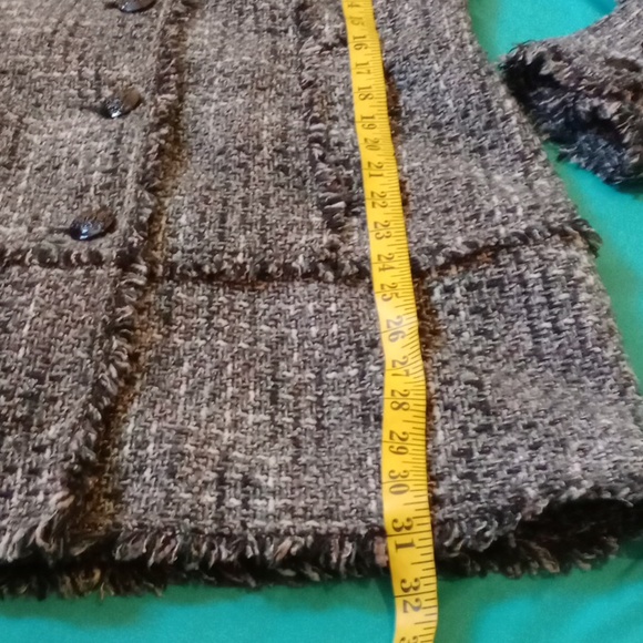 GUESS LOS ANGELES GRAY/BLACK TWEED COAT, SIZE LARGE - Picture 9 of 15